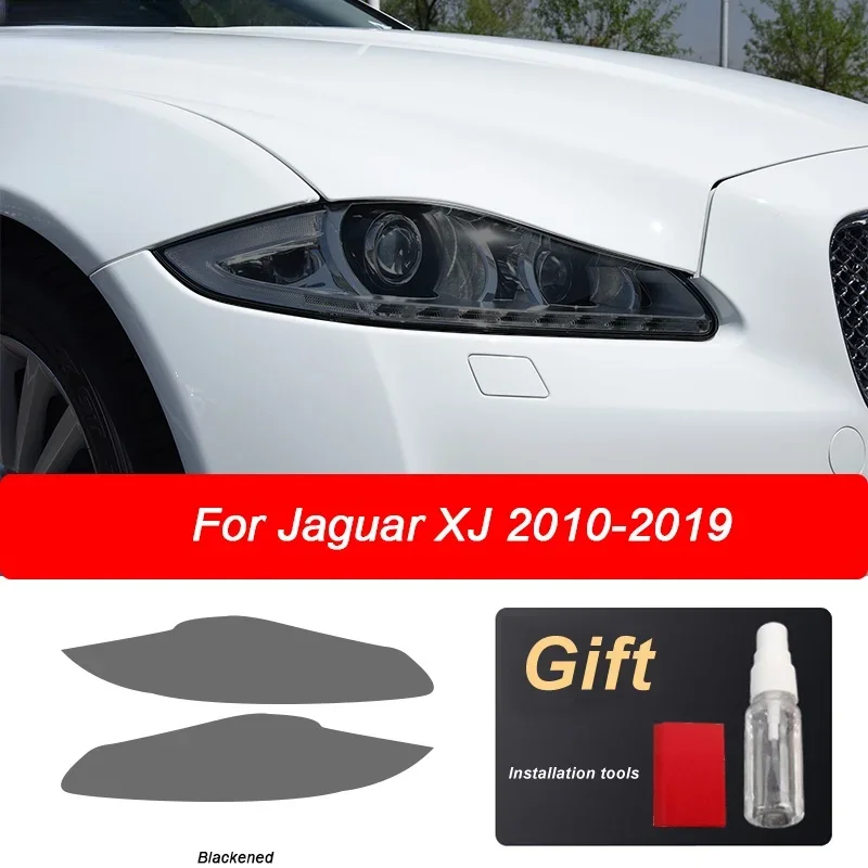 2 шт. Защитная пленка для автомобильных фар виниловая Прозрачная черная наклейка