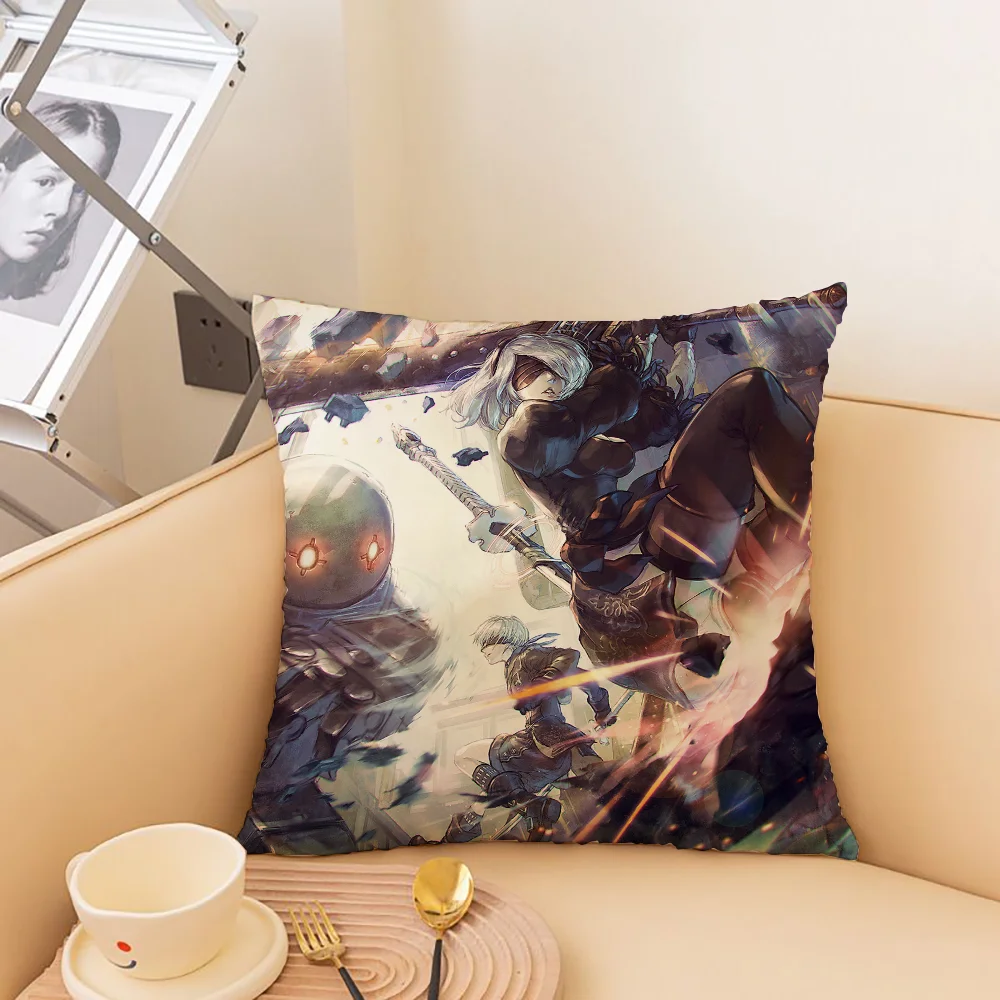 Декоративные наволочки N-nier Automata полиэстер хлопок однотонные печатные узоры для