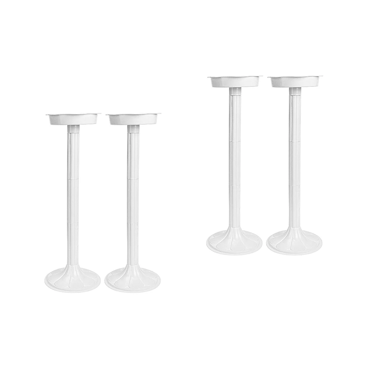 

4 Pcs Lu Yin Style Wedding Party Supply Stand Outdoor Pillar Plastic Flowerpot Holder Banquet Decorations Tables