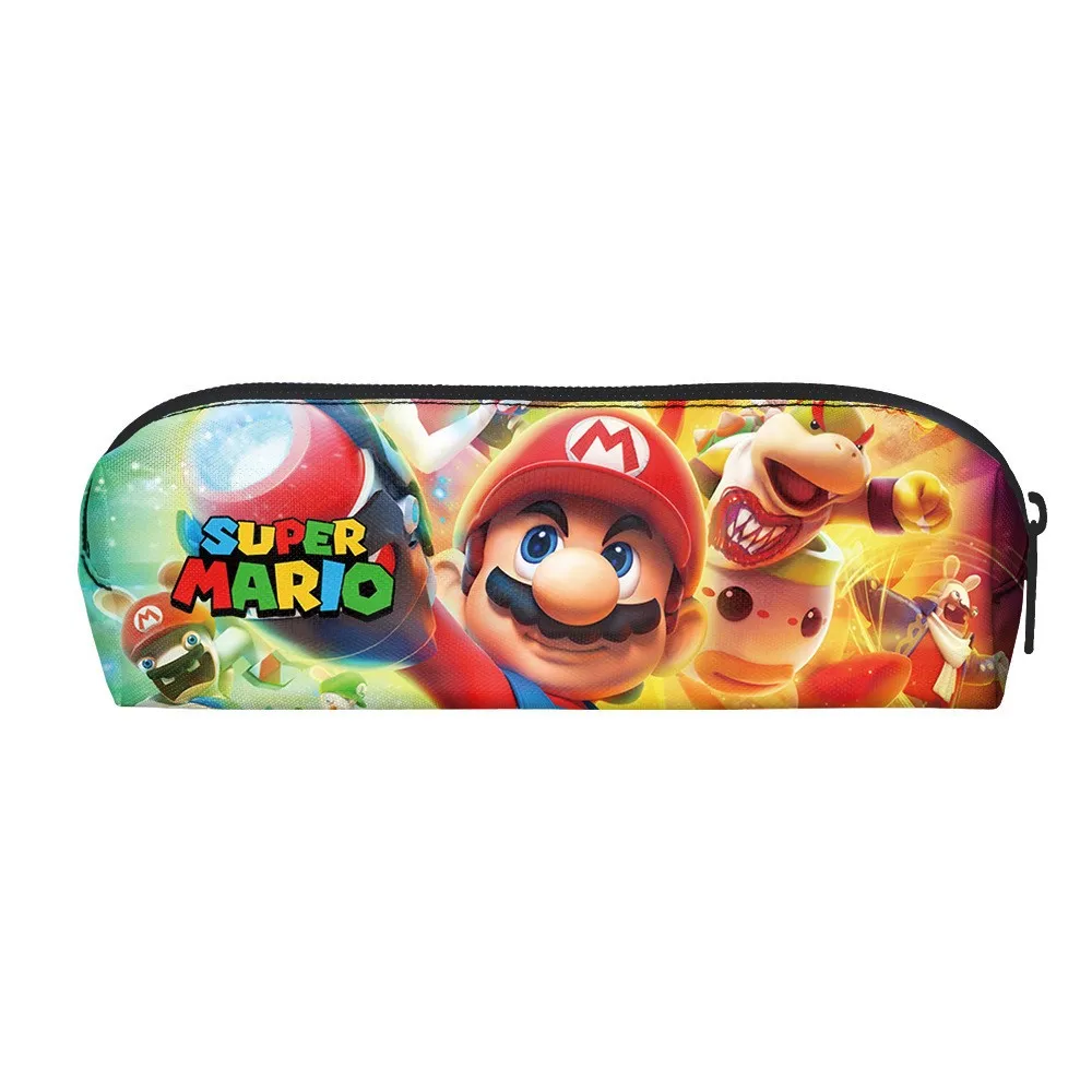 Фото Новый пенал Super Marios, милая сумка для хранения канцелярских принадлежностей, вместительный пенал для школьников, подарок для учебы. №5