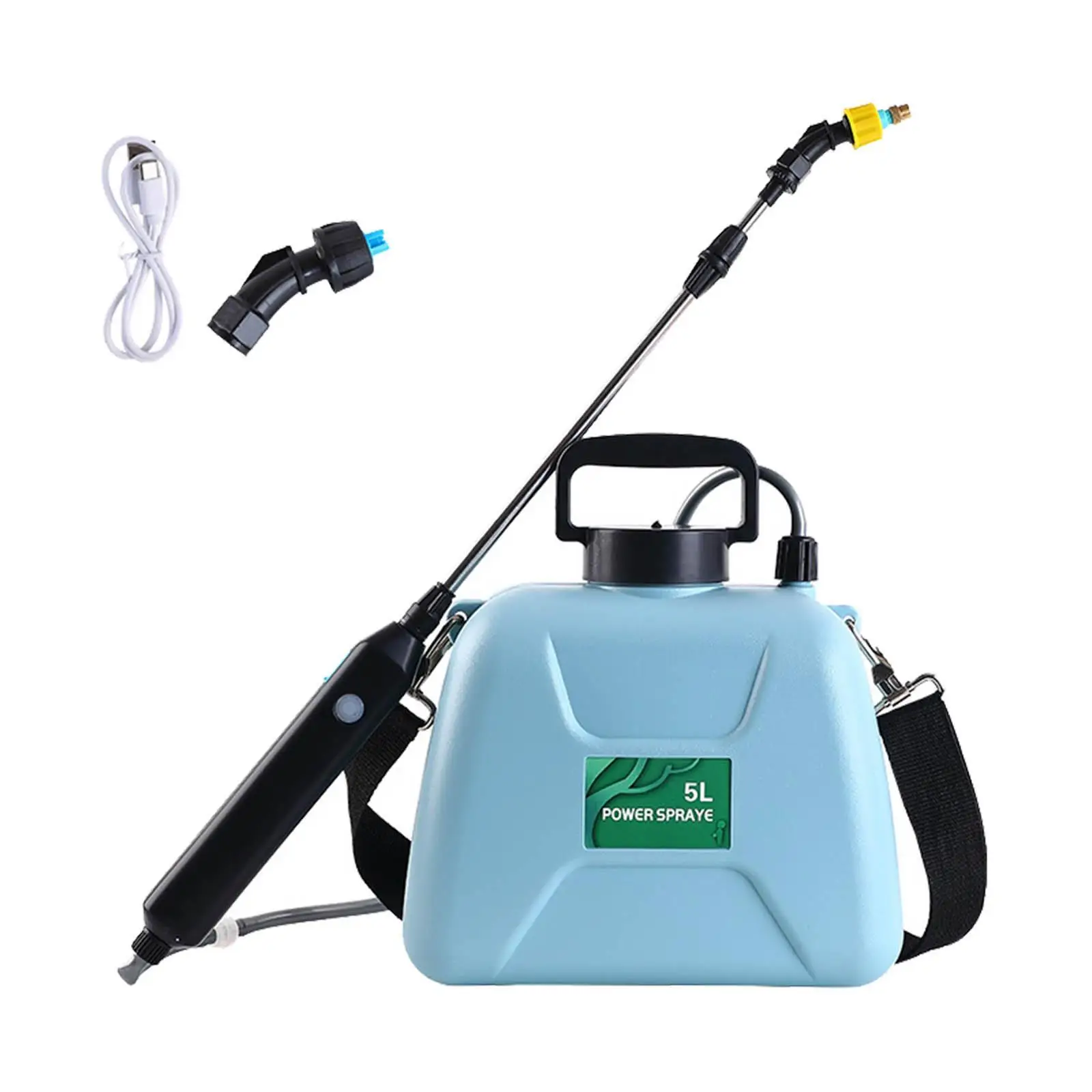 

Electric Garden Pump Sprayer Plant Watering 5L for Bathroom Backyard Blue