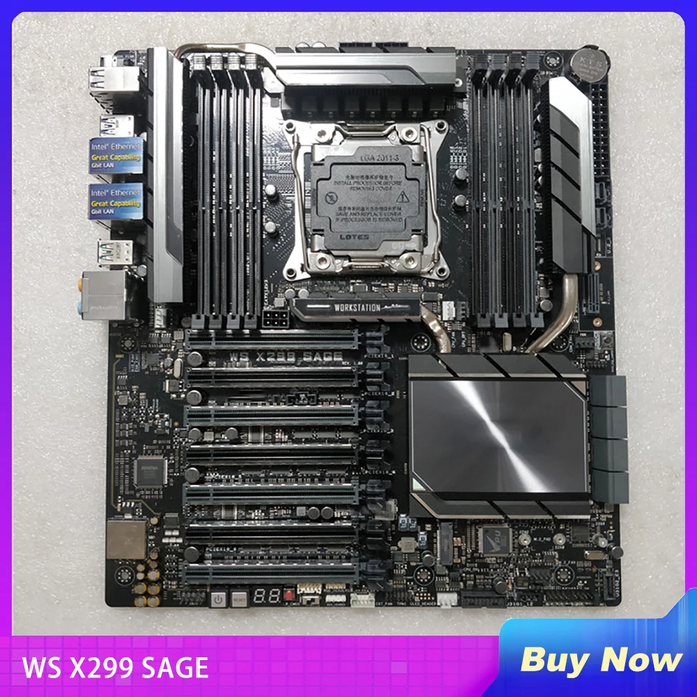 

WS X299 SAGE For ASUS Desktop Motherboard X299 LGA2066 128GB DDR4 Perfectly Tested Before Shipment