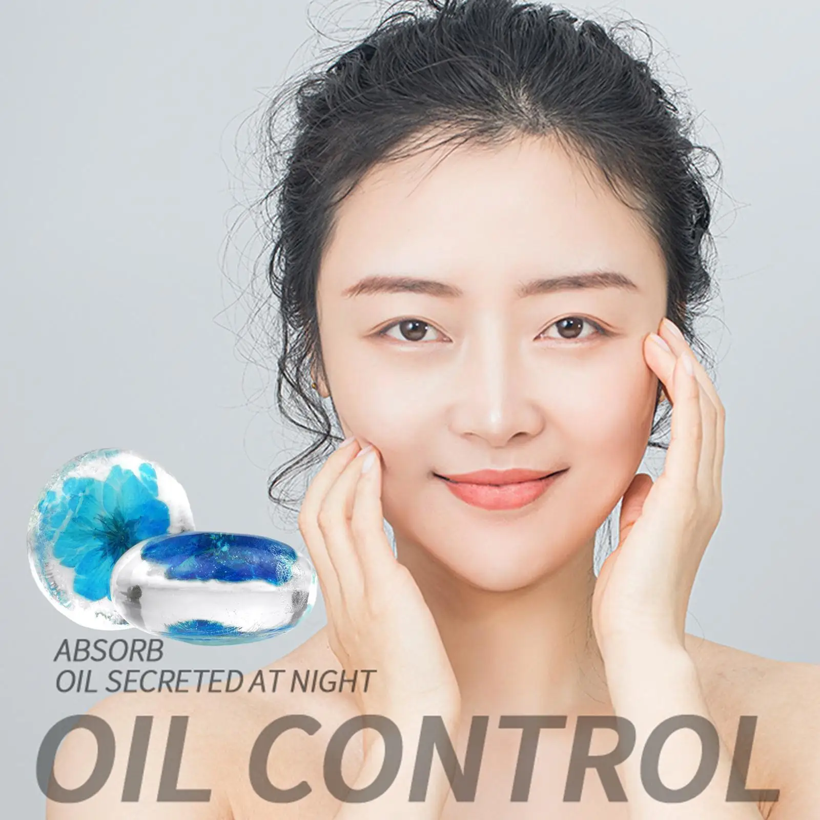 

Amino Acid Essential Oil Handmade Soap Transparent Face Soap Blue Soap Flower Soap Remove Acne Soap Creative Bath Y4D9