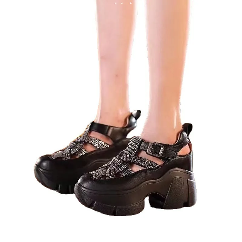 

Thick sole sandals women Roman athletic shoes summer new style interior high heels