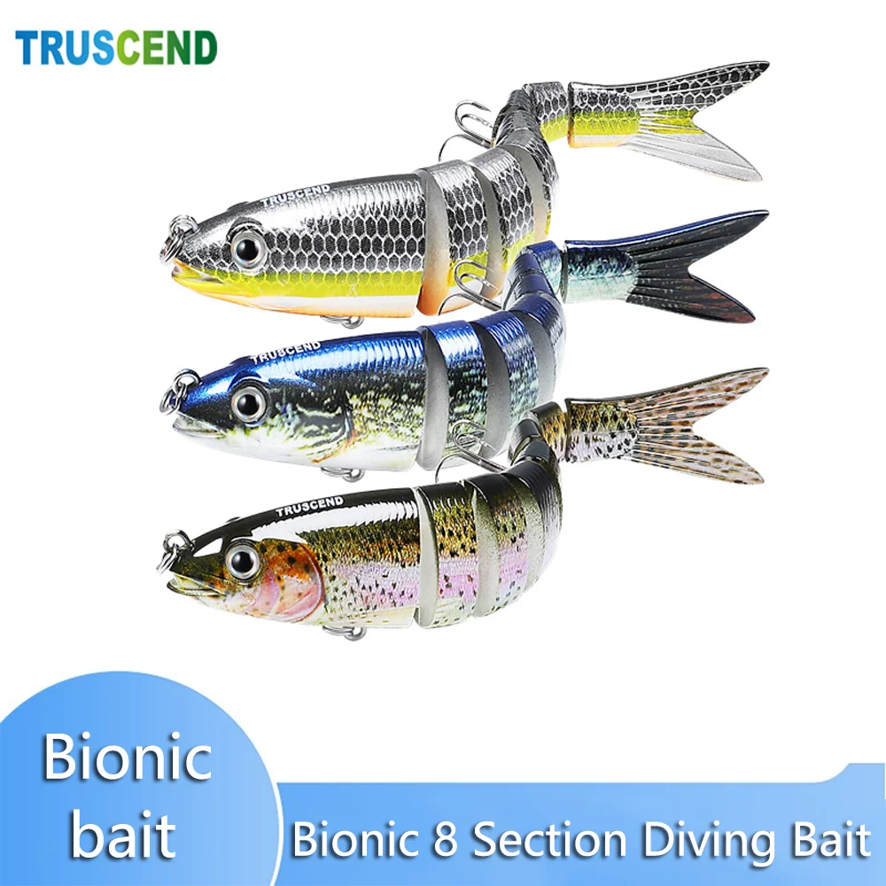 3PCS Fishing Lure Multi-section Hard Bait13cm 25g 10cm 11g Artificial Bait Minnow Lure Crankbait Perch Carp Fishing Tackle Lure