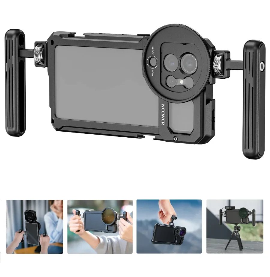 Комплект для видеокамеры NEEWER Samsung S23 Ultra с двумя боковыми ручками и стабилизатором