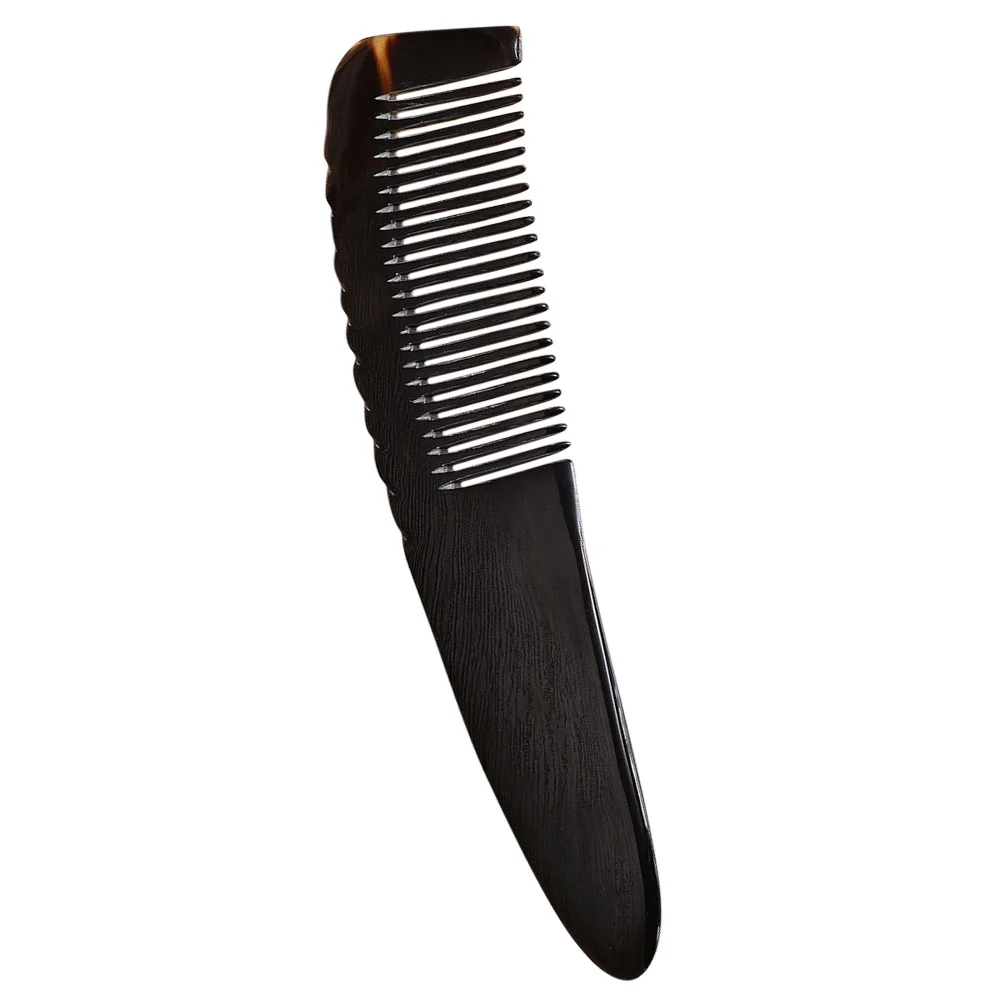 Рогная расческа щетка для усов буйвола выпрямитель быка массаж кожи головы