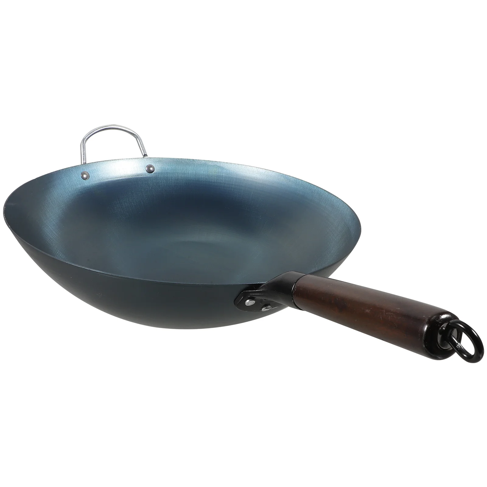 

Wok Fry Pans Grilling Wooden Handle Cookware Accessories Stove Multifunctional Kitchen Supply Deep Frying Traditional chino