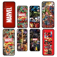 marvel heroes the avengers case cover for samsung galaxy a02s a50s a12 a21s a30 a70s a20 a11 a03 a23 a03s a01 black bag style