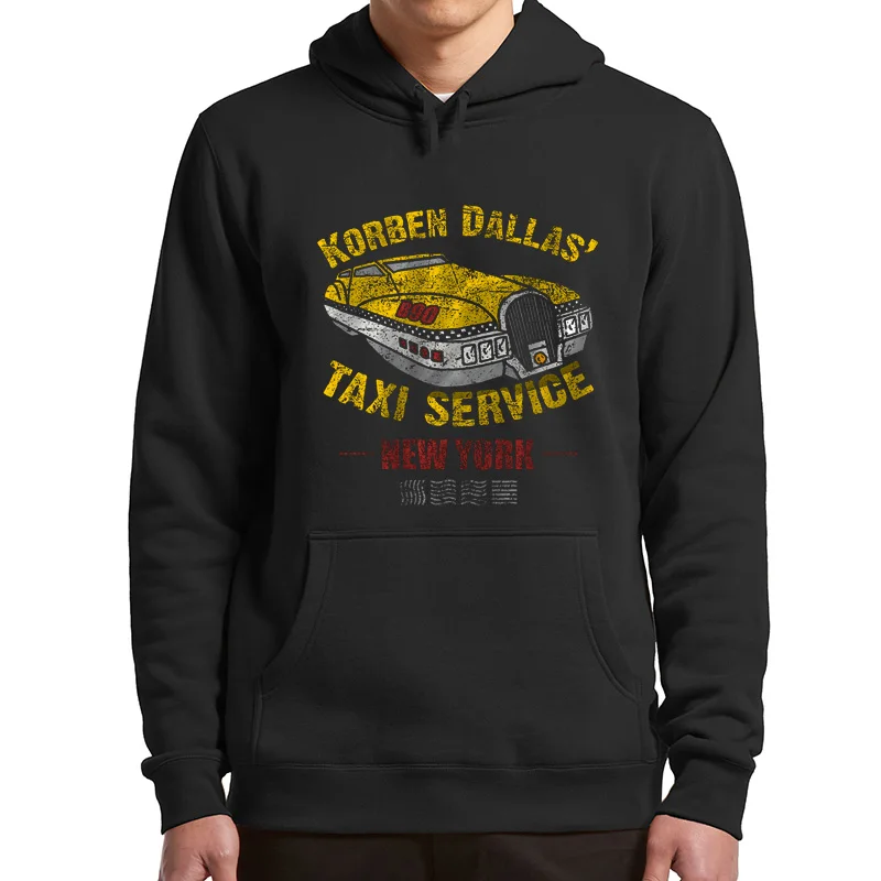 

The Fifth Element Fantasy Film Hoodies Korben-Dallas Taxi Service Retro Clothing Digital Print Action Movie Men's Sweatshirts