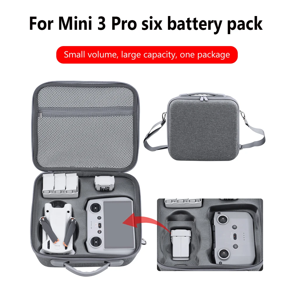 

Сумка для хранения для DJI Mini 3 Pro, переносной чехол, Портативная сумка через плечо для DJI Mini 3, чехол для дрона, сумка, аксессуар для смарт-контро...