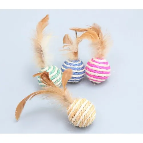 

Furry cat game ball toy