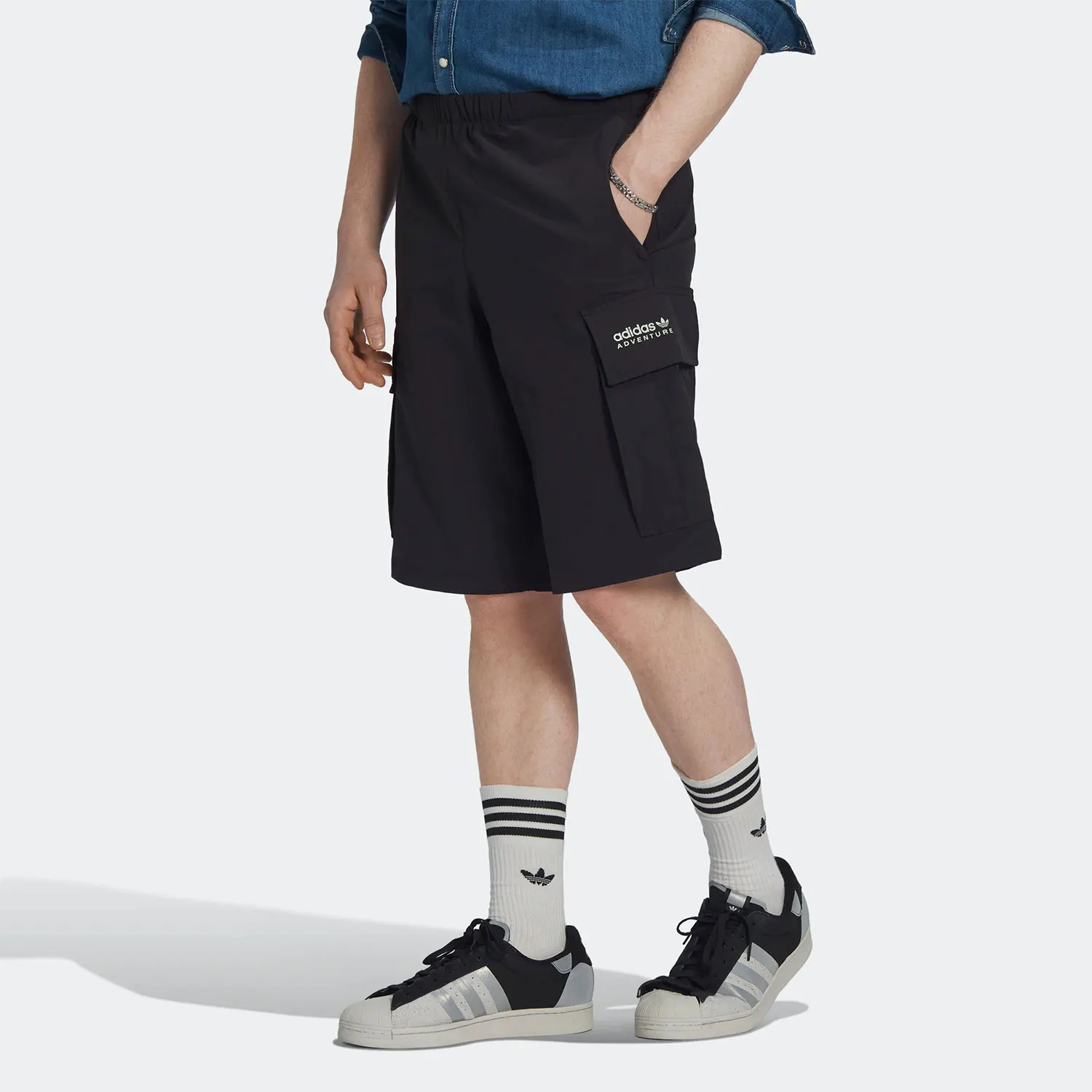Фото Мужские летние спортивные шорты Adidas Authentic Trefoil HP1102 №1