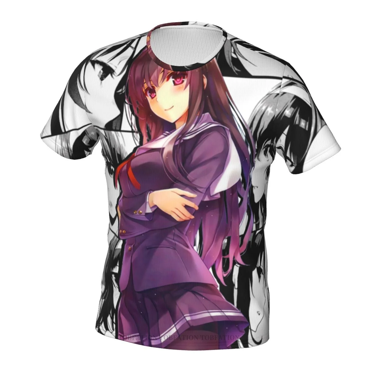 

Saenai Heroine No Sodatekata Kasumigaoka Utaha Manga Cut 3D Printed Unisex Polyester Men Women Tshirt Loose Fitness Tops