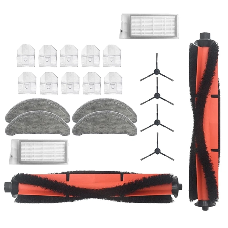 

Replacement Parts Roller Brush Side Brushes HEPA Filters Compatible For Roidmi Eve Plus Robot Vacuum Cleaner Accessories