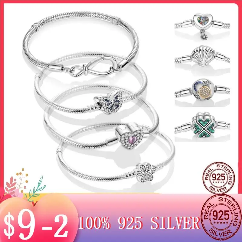 

Женский браслет из серебра 2022 пробы, с подвеской-бабочкой и лапой