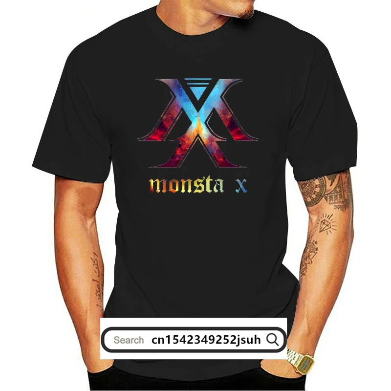 

Camiseta masculina t camisa monsta x nebula tshirts