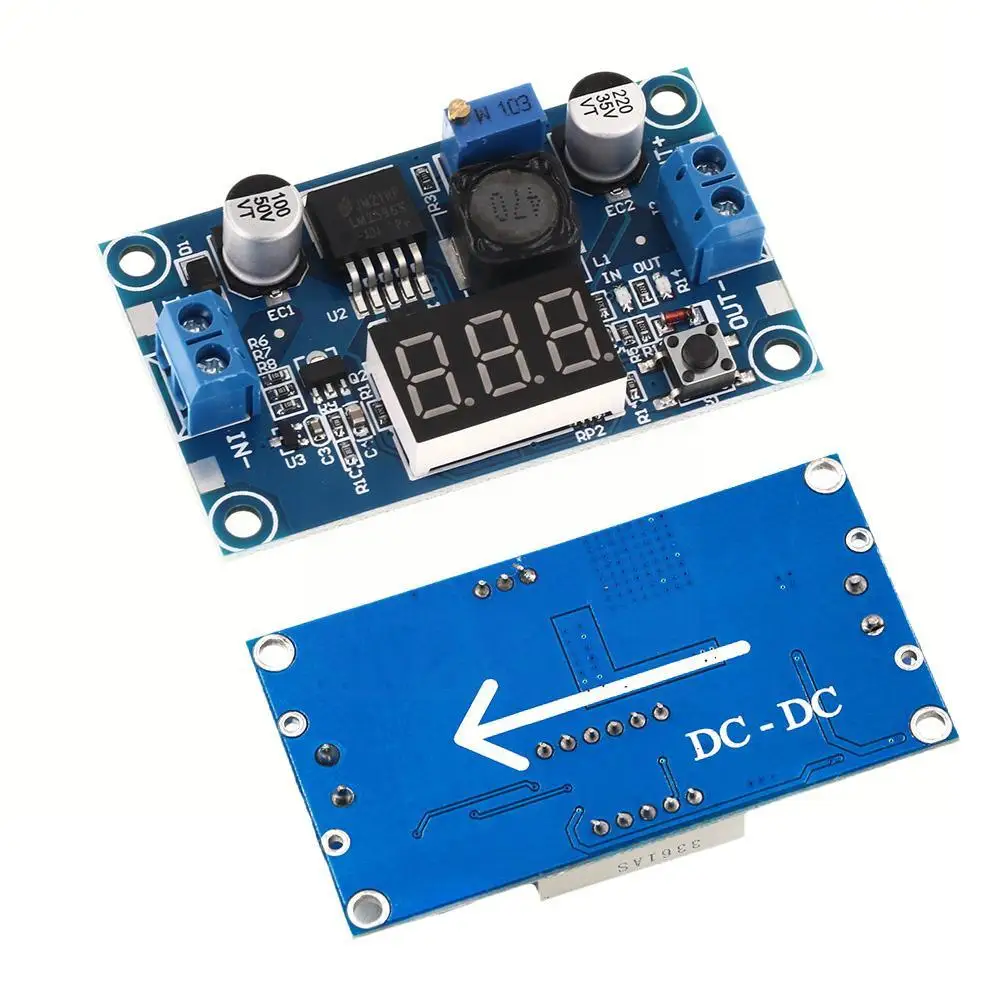 

Adjustable Step-down Module With Digital Voltmeter Speaker Display Voltage Bluetooth LM2596S Bluetooth Board Regulator Boar