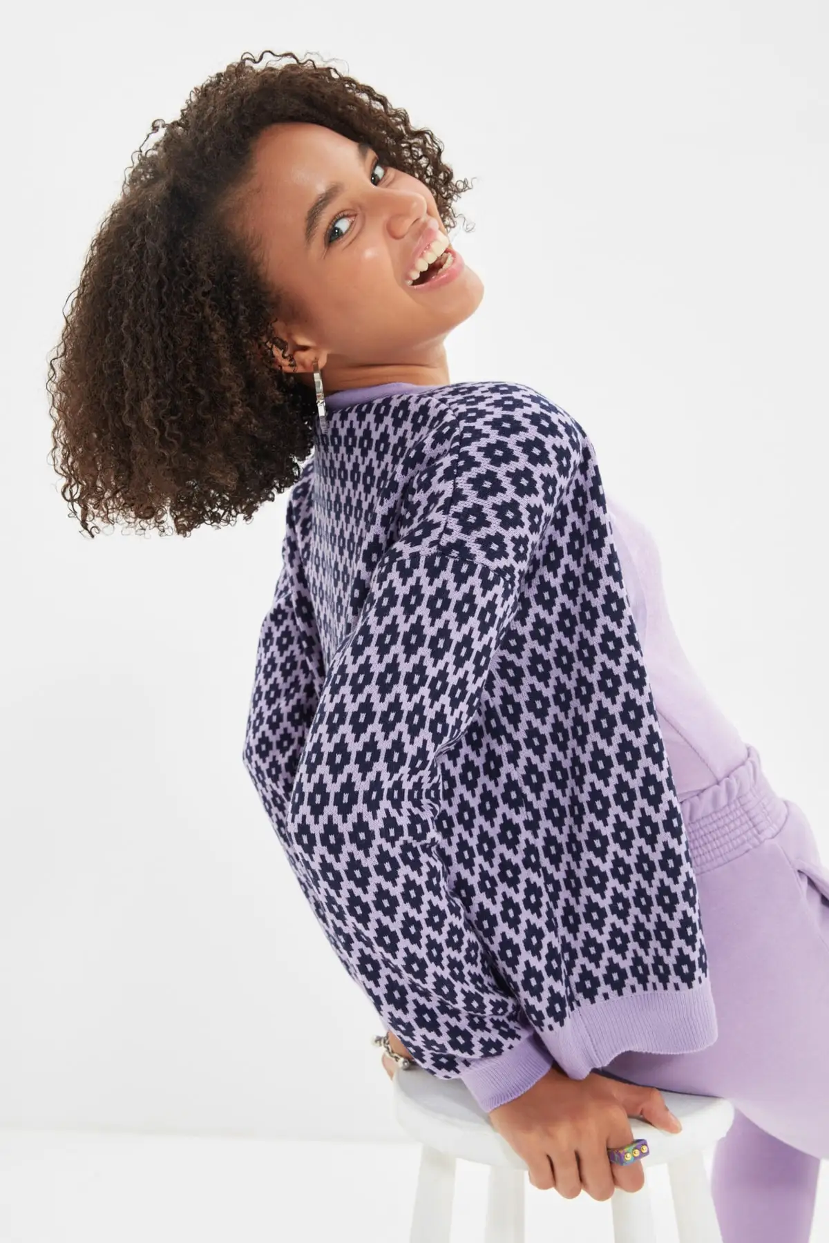 

Trendyol Jacquard Knitwear Cardigan TWOAW22HI0684