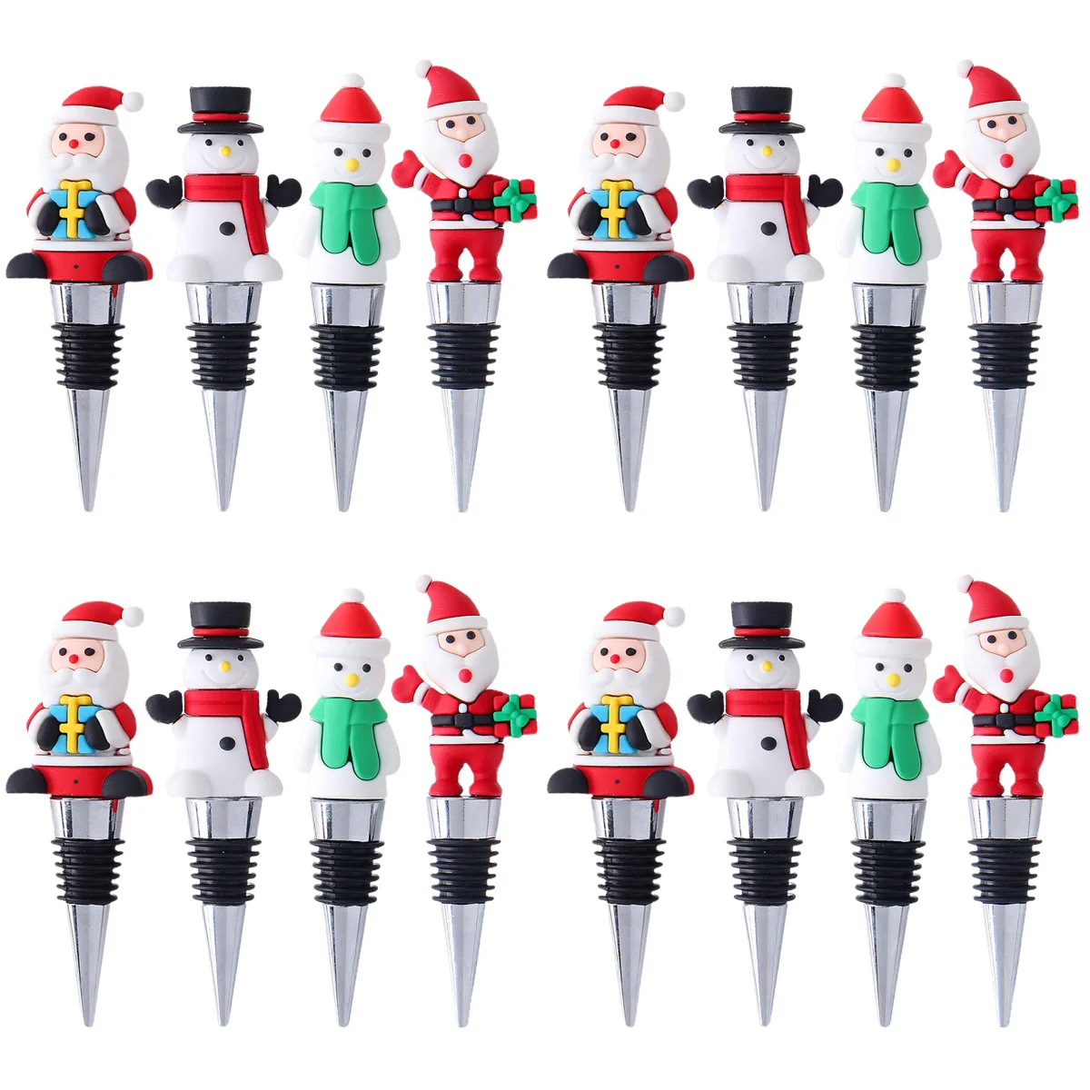 

Stopper Bottle Christmas Party Plugaccessoriesbeverage Stoppers Household Decor Reusable Convenient Sealing Metal Portable