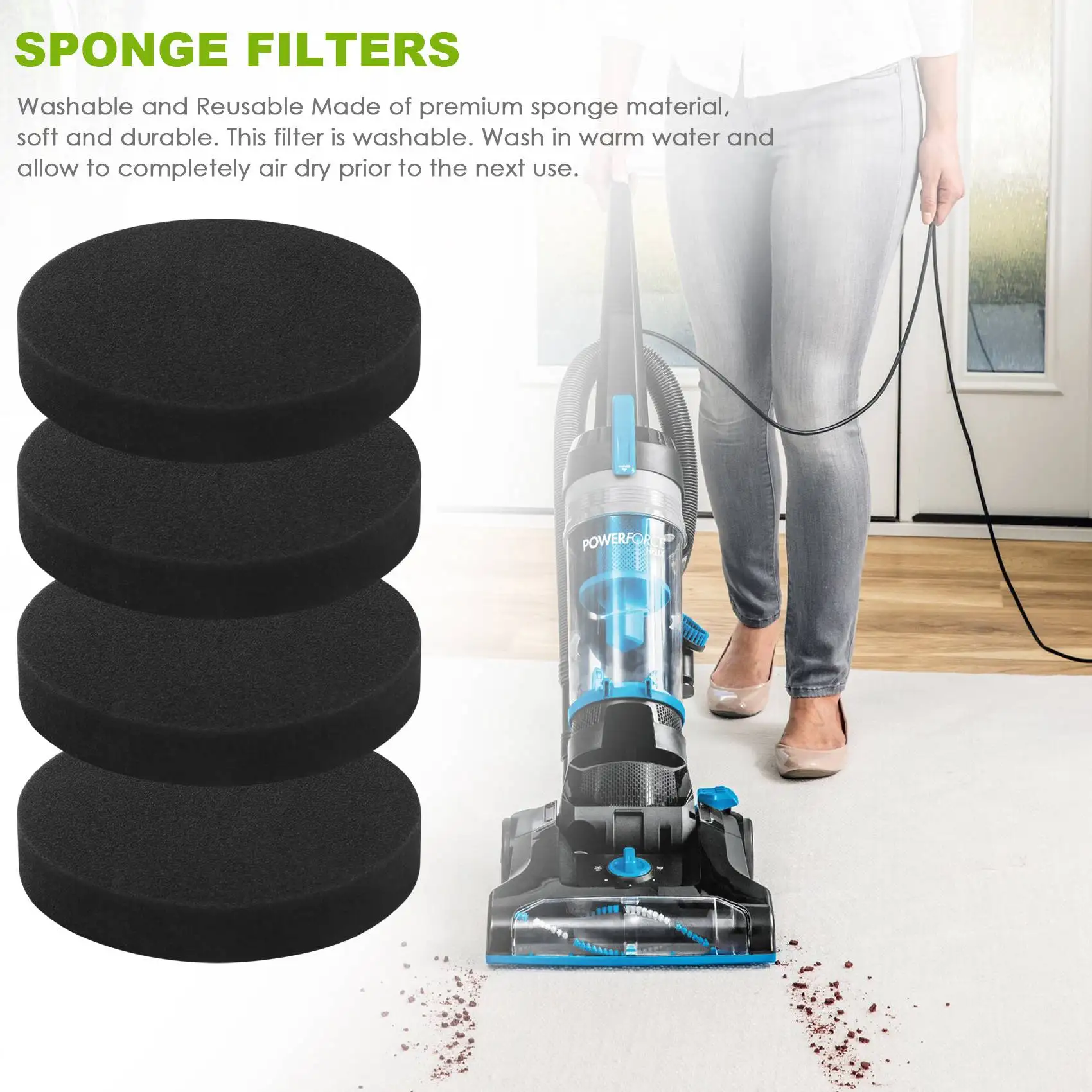 4 шт. премоторный фильтр для Bissell Powerforce Helix вертикальный пылесос без мешка