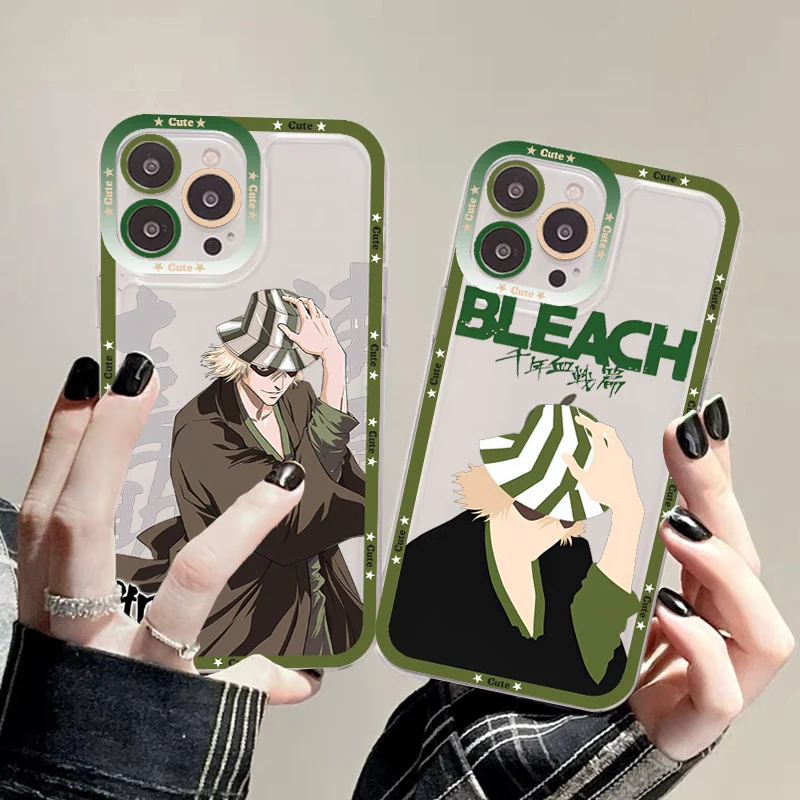 

Kisuke Urahara Bleach Anime Phone Case For IPhone 11 12 13 14 Mini Pro Max XR X XS TPU Clear Case For 8 7 6 Plus SE 2020