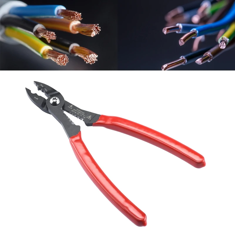 

Multifunctional Wire Stripper Crimping Pliers Crimps Insulated & Non-Insulated Wire Cutter Practical Electricians Pliers