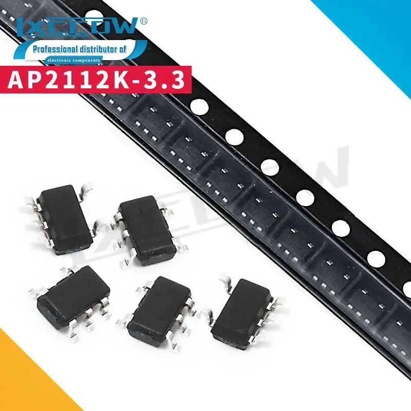 10 шт. Φ 3,3 V 0.6A SOT25 2112 AP2112 AP2113K Φ AP2210K