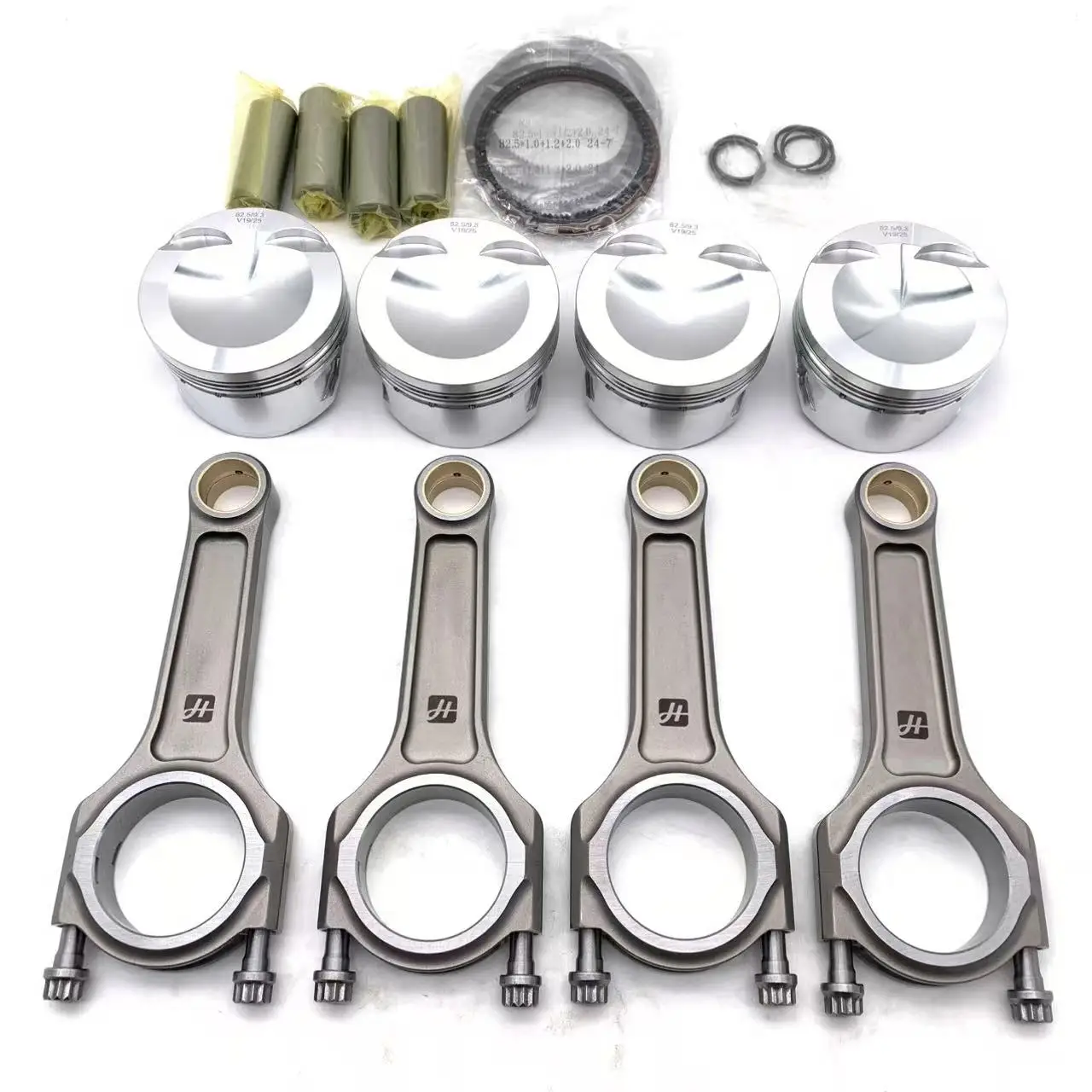 

EA888 Кованые поршневые кованые шатуны IQ-beam для Audi VW EA888 GEN3 23 мм, полный комплект штифта