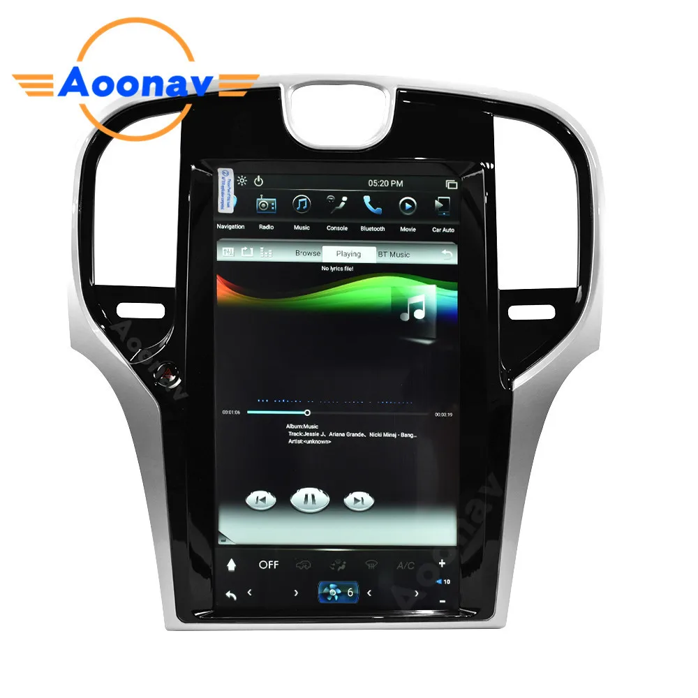 

For Chrysler 300C 2013-2019 Car Tesla Style Vertical screen Android GPS multimedia Player Car Navigation Autoaudio radio stereo