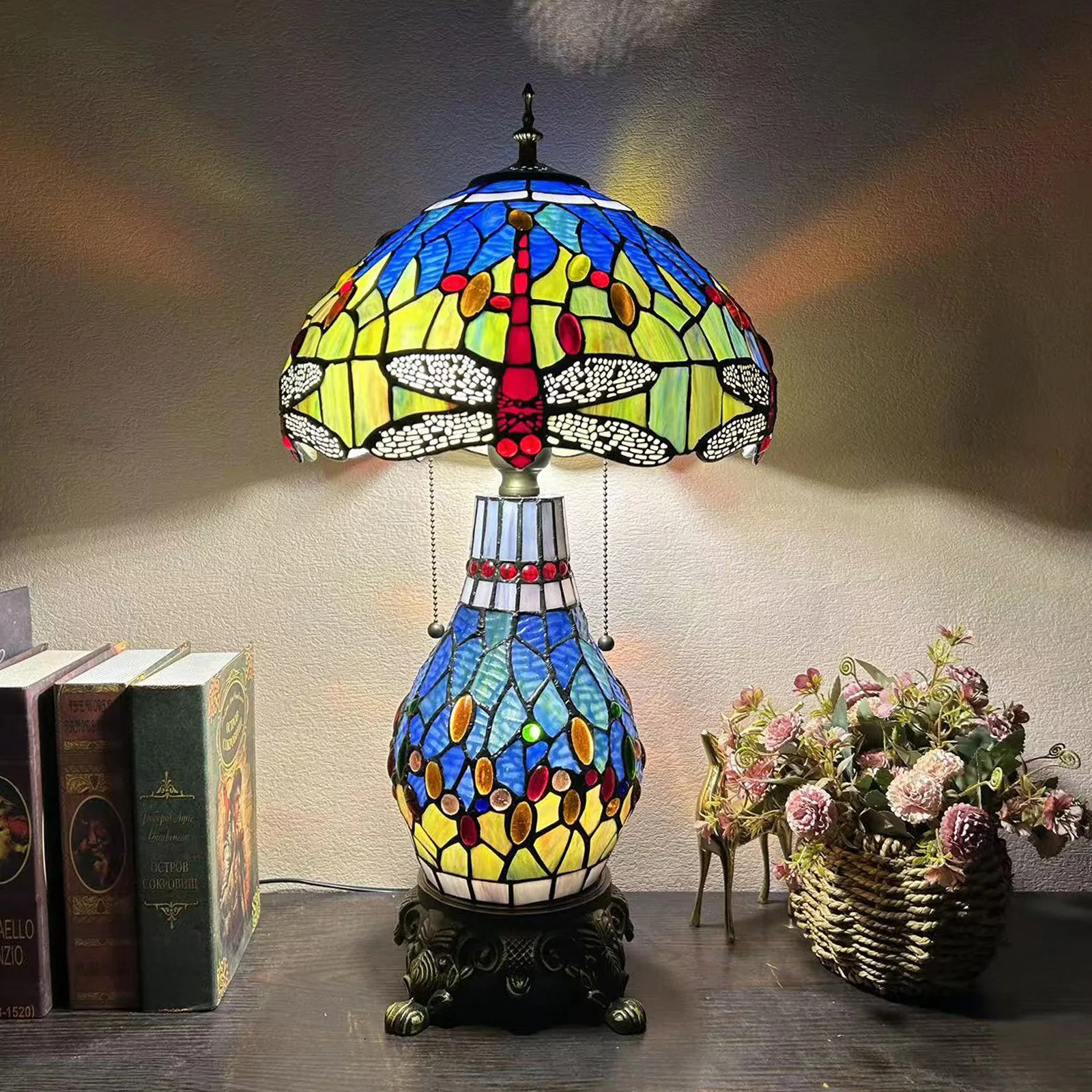 Настольная лампа Tiffany в ретро стиле 12 дюймов 30 см