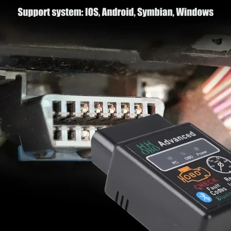Bluetooth-совместимый автомобильный сканер OBD2 Elm327 Android IOS Windows V1.5 считыватель кодов OBDII
