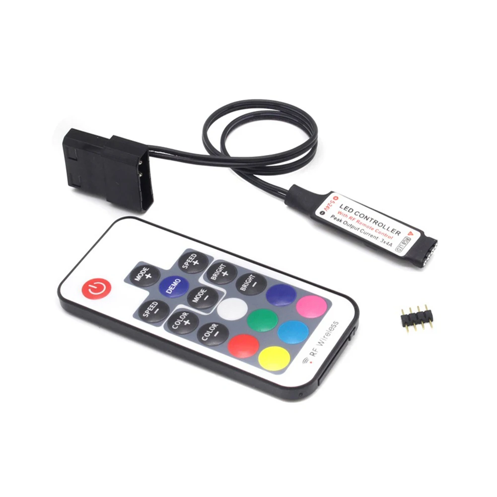 DC 12V 4 Pin RGB LED Control ler 17 клавиш беспроводной ИК пульт дистанционного управления для