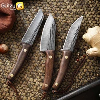 forged knife multi use 4inch handmade high carbon steel mongolia hunt camping knife fruit outdoor knife barbecue butcher knife