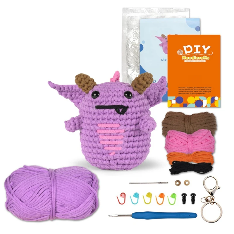 

Complete Crochet Kit For Beginners Crochet Animals Kit With Step-By-Step Video Tutorials Crochet Kits For Adults And Kids