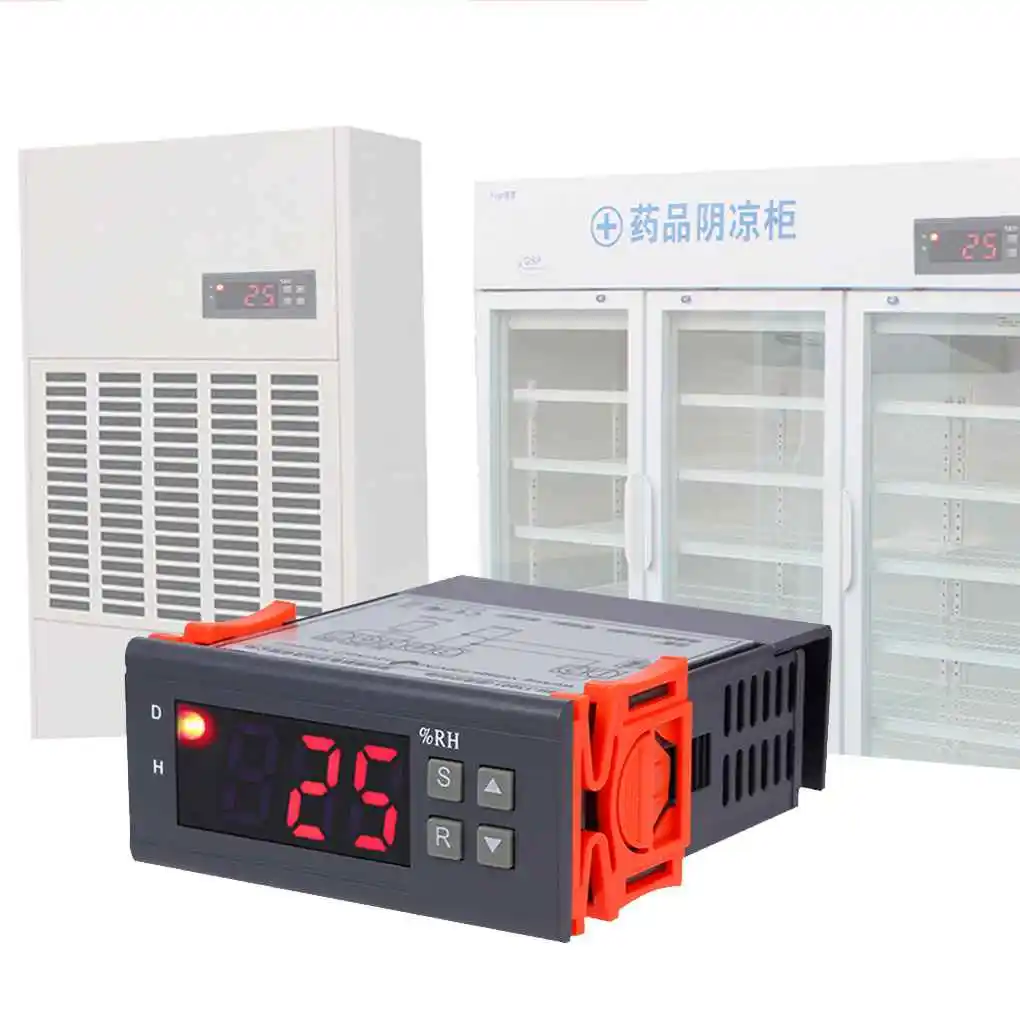 

MH13001 AC220V Digital Air Humidity Controller 1 RH - 99 RH Hygrostat Humidistat Humidification Dehumidification Tool