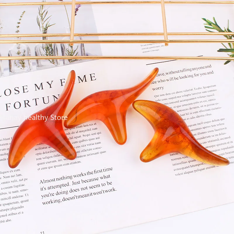 Массажная Палочка из янтарной смолы воск треугольной формы для массажа ног