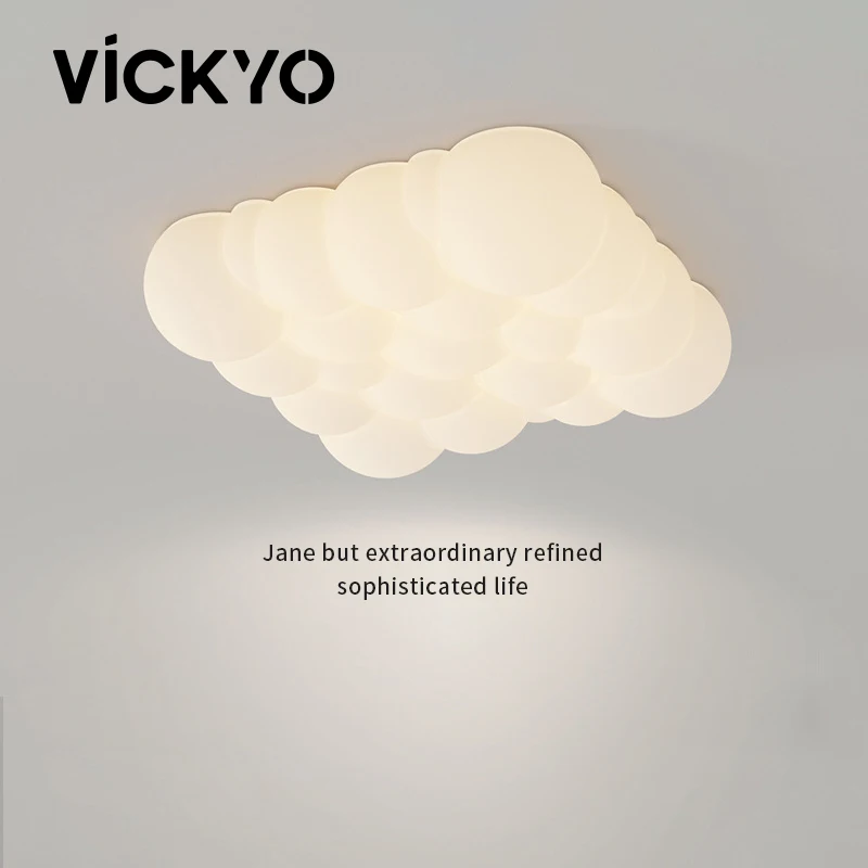 

VICKYO Bedroom Cloud Lamp Ceiling Lights Modern Creative Pendant Lamp Fixture Lighting For Home Kids Room Living Room Decoration