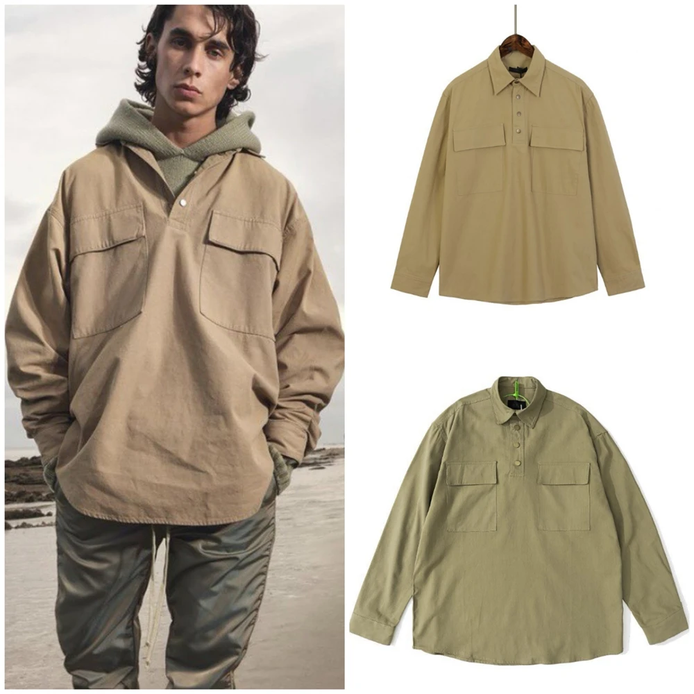 KANYE WEST европейский и американский бренд high street tide ESSENTIALS 1:1 холст мужская футболка