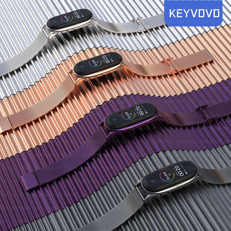 

Watchbands mi band 6 5 Suitable for Xiaomi bracelet 5/6 strap line 304 stainless steel metal wristband