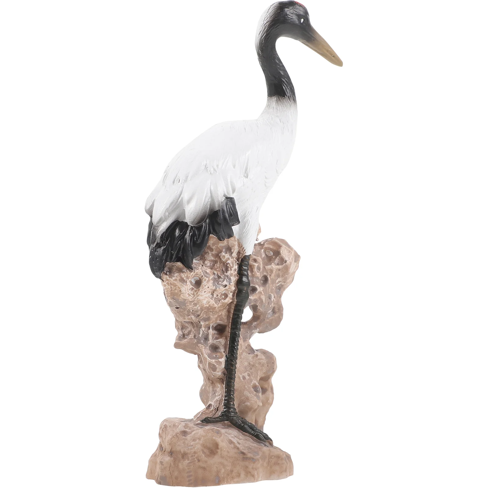 

Simulation Crane Decor Home Bird Ornament Model Fish Tank Decorations Statue Household