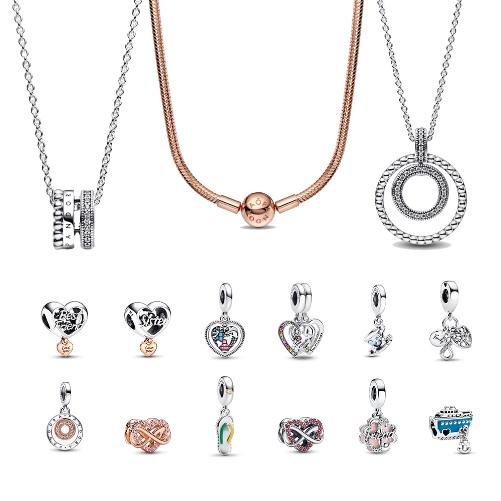 

Модные ювелирные украшения для ожерелья, бусины для Pandora, бесплатная доставка, оригинал оптом, подарок для друга, декоративно-прикладное иск...