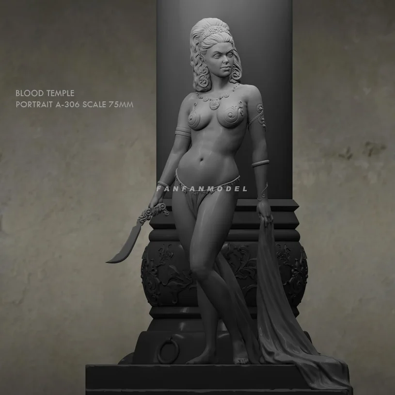 

1/24 Resin model kits figure beauty colorless and self-assembled A-306