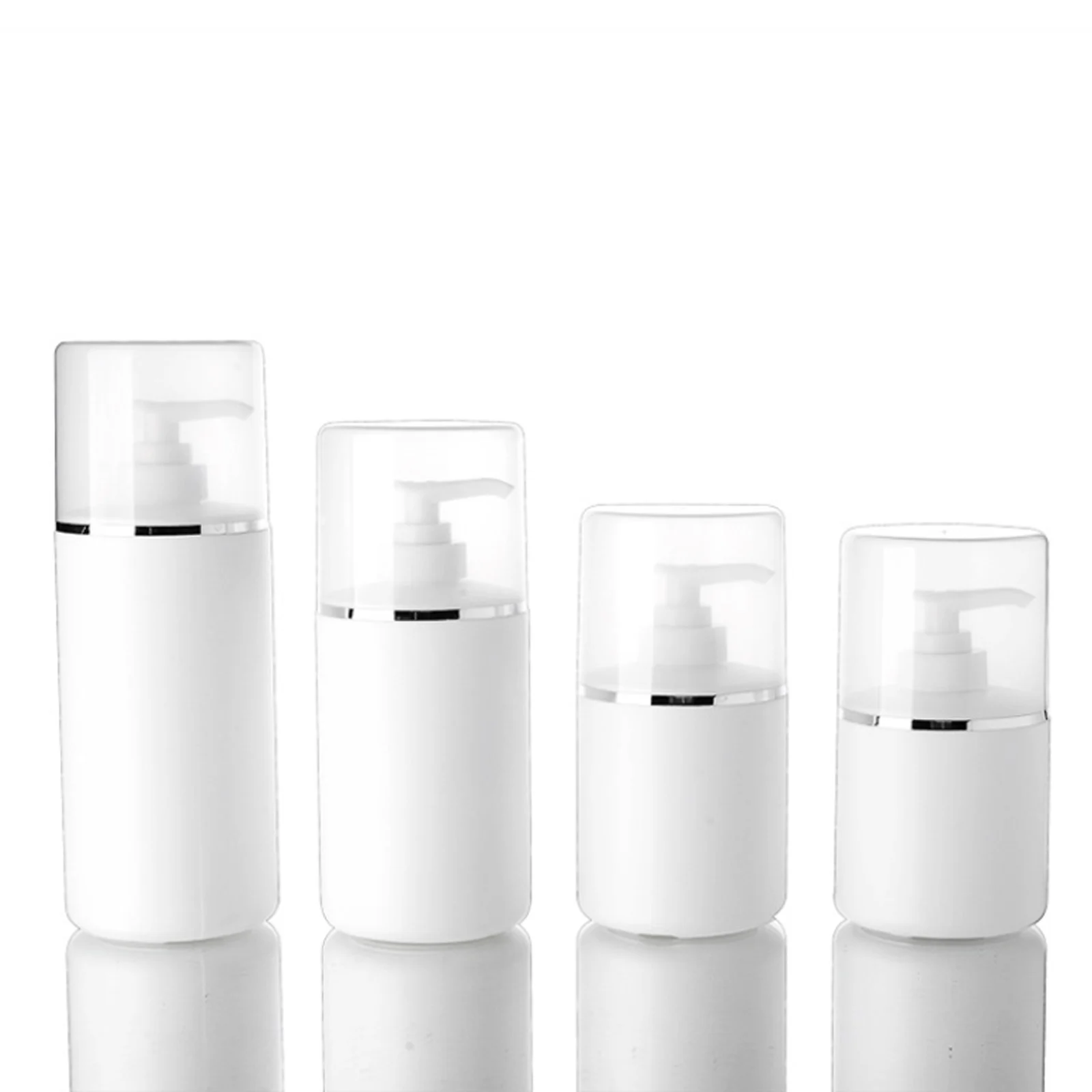 

Белая пластиковая бутылка для лосьона, 250/300/400/500 мл