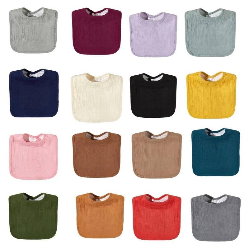 

Baby Teething Drool Feeding Cloth Bibs for Boys Girls Soft Breathable Bibs Gift