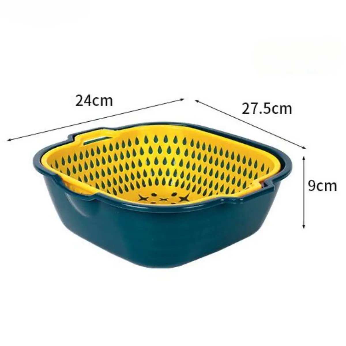 Двухслойная сетчатая корзина для дома 3 набора салатов спагетти лапши