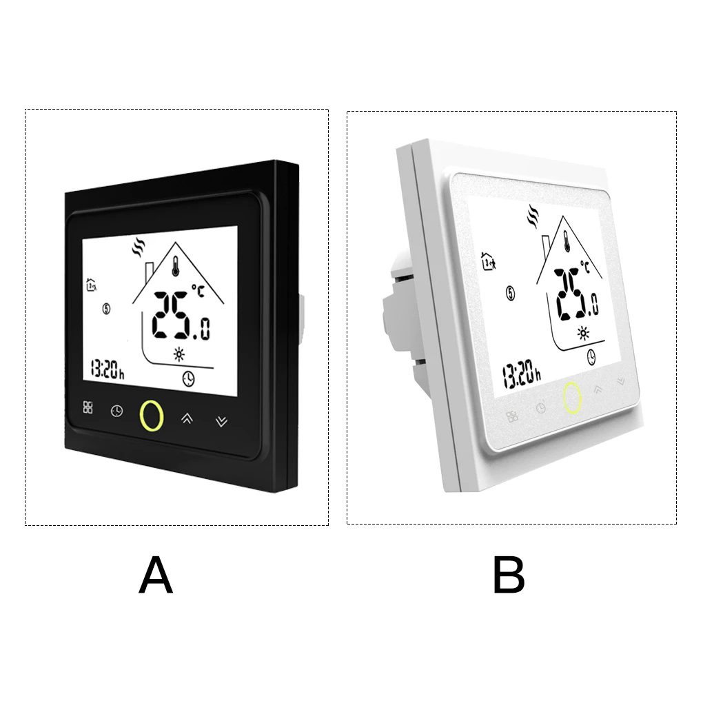 

WiFi Water Heating Thermostat Programmable Room Temperature Controller LCD Display with Backlight in Hot