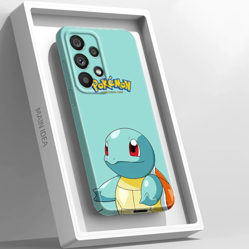 

Pokemon Squirrel Pikachu Cute Film Phone Case For Samsung A73 A54 A53 A34 A32 A23 A22 A21 A14 A13 A12 A04 5G Feilin Hard Cover