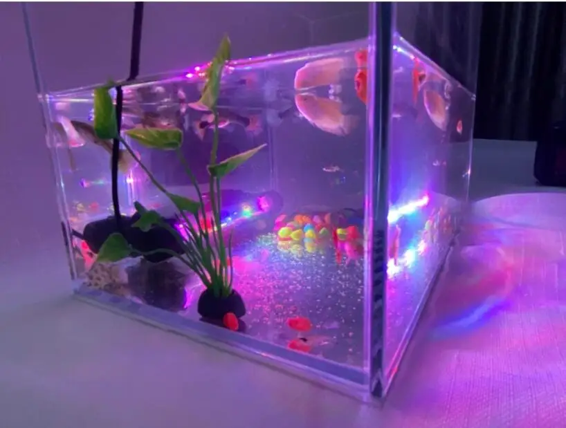 Разноцветная подсветка для аквариума 17 см 37 USB погружная лампа настроения