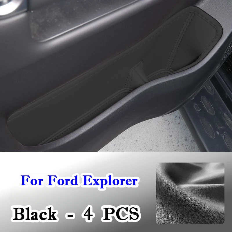 

Для Ford Explorer 2020-2024 2025 коврик для двери автомобиля, кожаный перчаточный ящик, передняя задняя боковая дверь автомобиля, боковой ящик для хранения, аксессуары